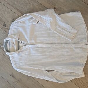 Womens Carbon 2 Cobalt Muslin Button Down Shirt Sz Med